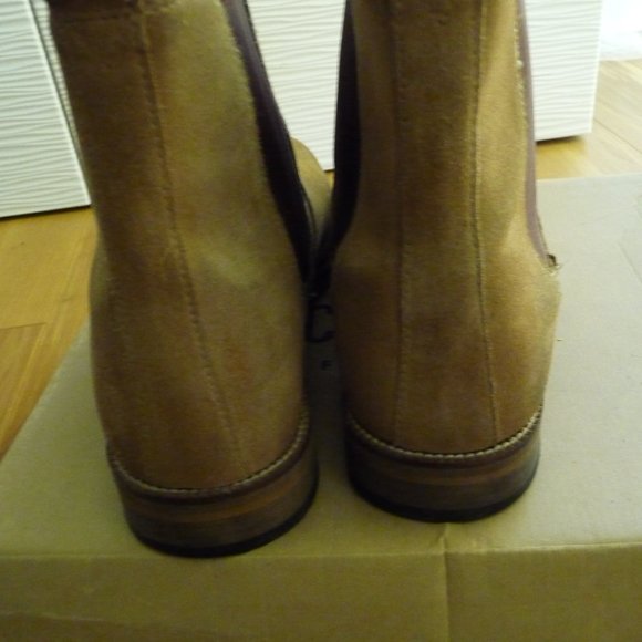 CREVO MEN S DENHAM CHELSEA BOOT TAN DISTRESSED GENUINE SUEDE SIZE 11 USED - Picture 5 of 10